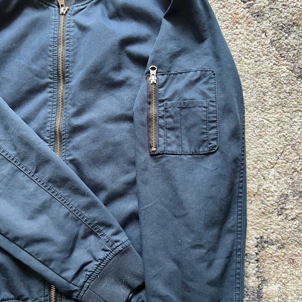 Everlane Bomber Jacket Dark Blue